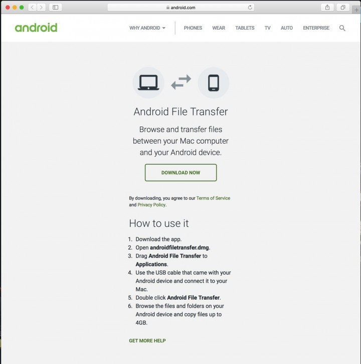 android file transfer for mac dmg